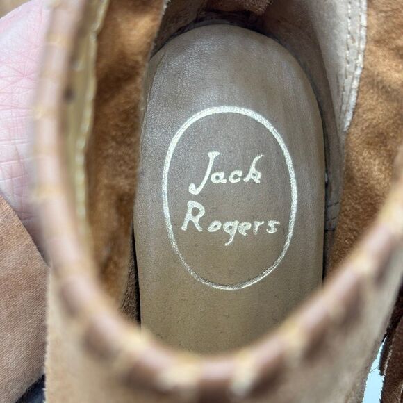 Jack Rogers Greer Suede Bootie in Oak Brown Size 6.5 - Picture 9 of 9